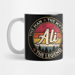 Ali The Man The Myth The Legend Personalized Name Mug